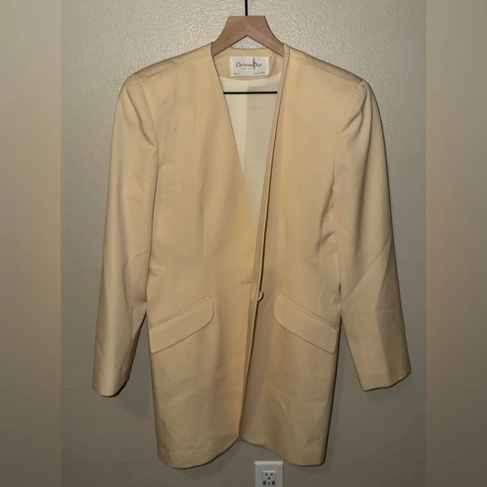 Vintage Christian Dior “The Suit” Cream Wool Jacket | Paris New York | 1950s–60s